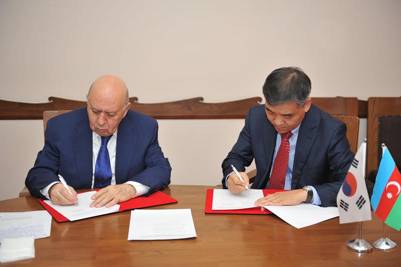 BMU ilə Cənubi Koreyanın İnha Universiteti  arasında anlaşma memorandumu imzalanıb