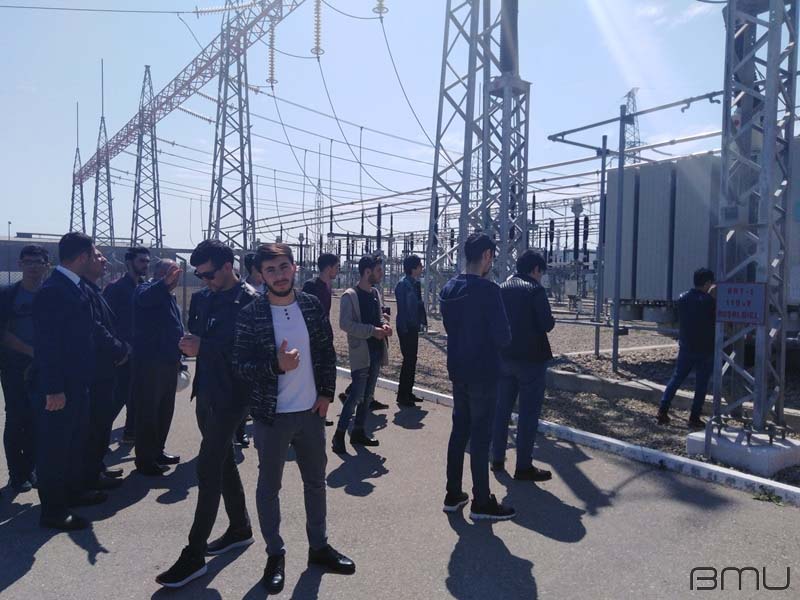 BMU-nun tələbələri Sumqayıt Elektrik Stansiyasının iş sistemi ilə tanış olublar