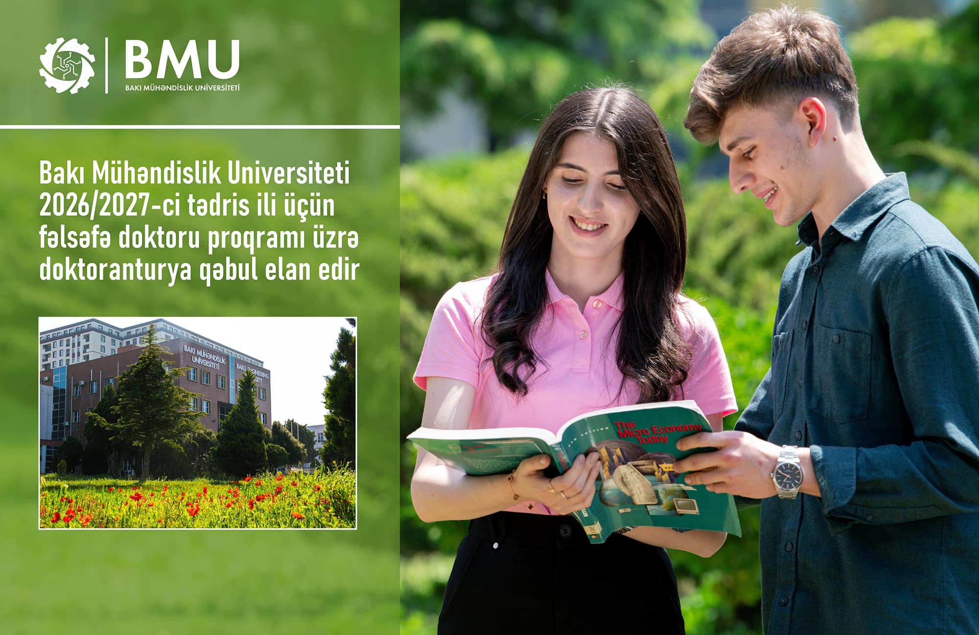 BMU fəlsəfə doktoru proqramı üzrə doktoranturya qəbul elan edir