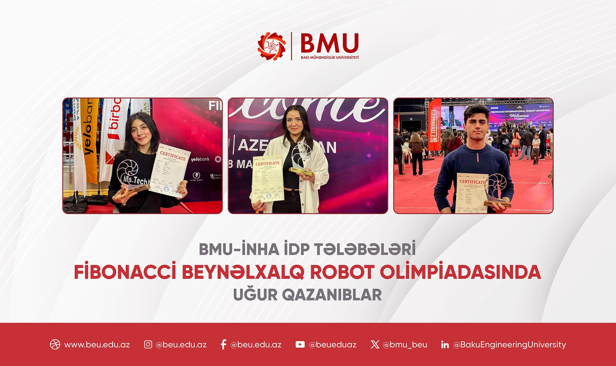 BEU-INHA DDP Students Achieve Success at Robotics Olympiad