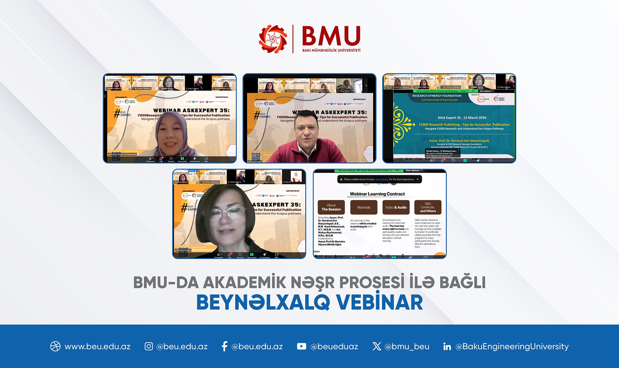 International Webinar on Academic Publishing Process Held at BEU