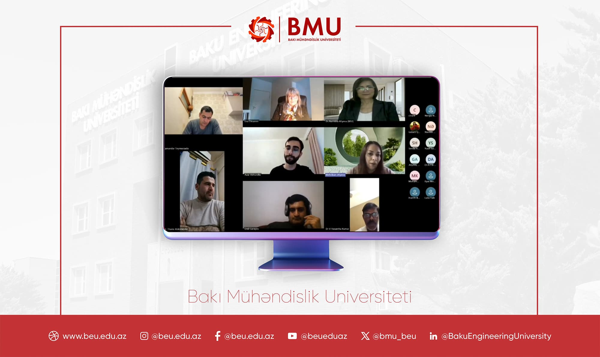 BMU-nun təşkilatçılığı ilə dilçilik mövzusunda beynəlxalq vebinar