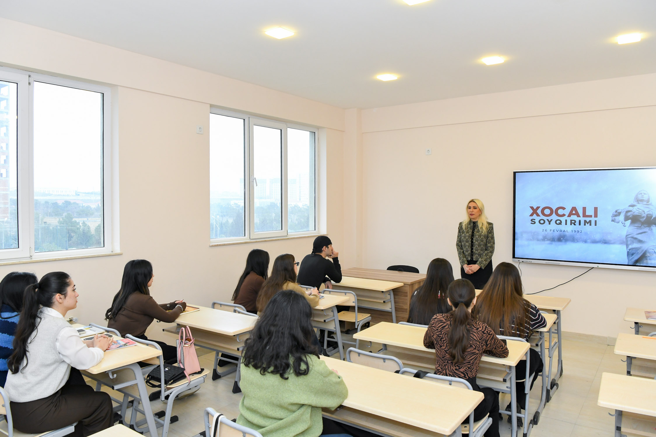 BMU-da Xocalı soyqırımı ilə bağlı açıq dərslər keçirilib