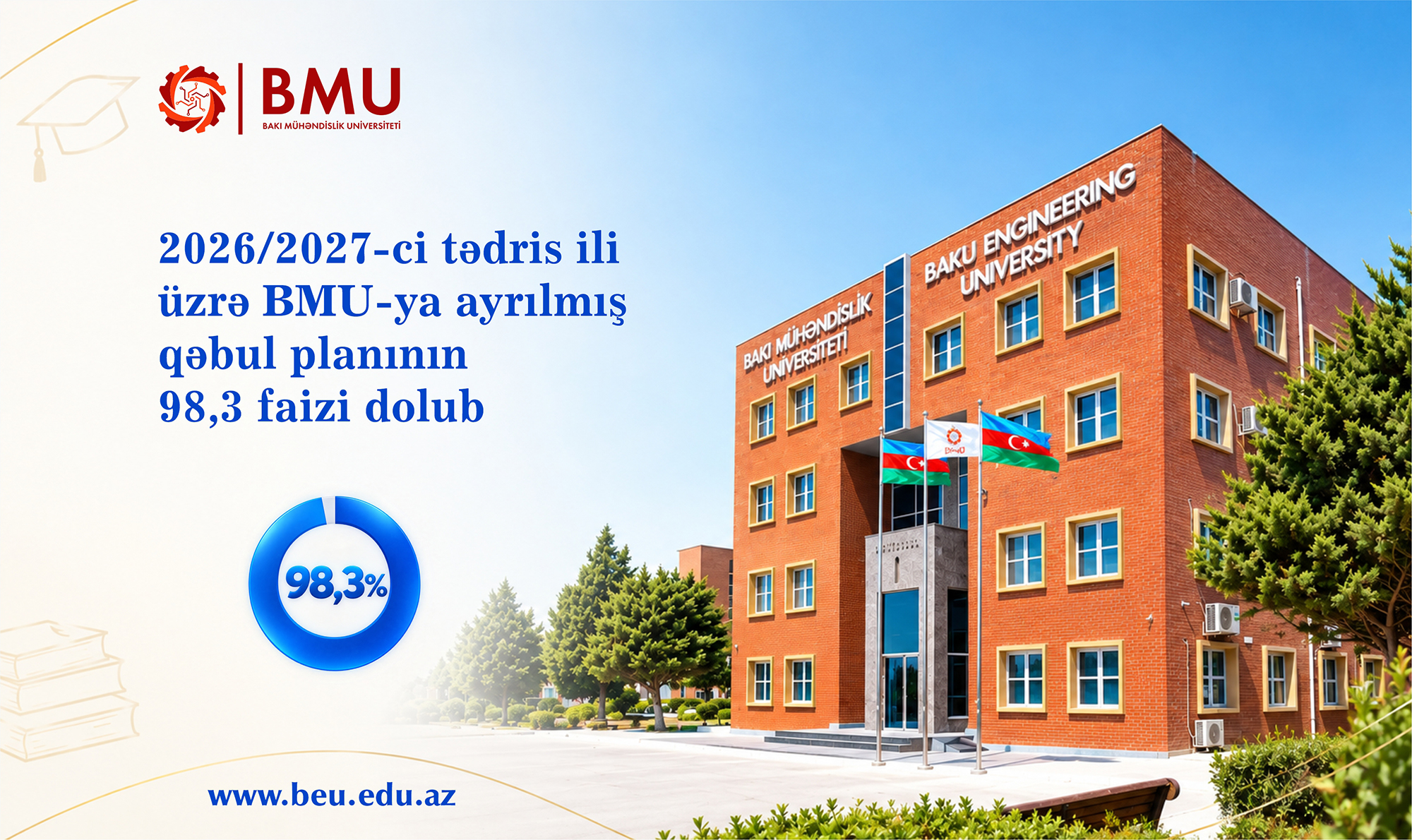 Bu il BMU-nun qəbul planı ilkin olaraq 98,3 faiz dolub