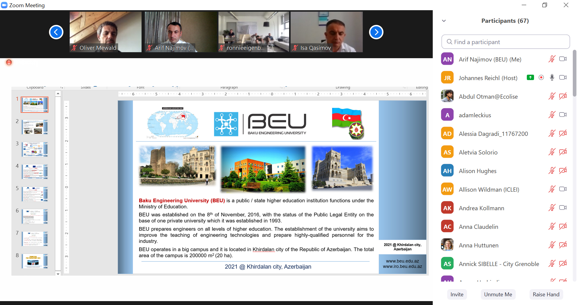 BEU represented at the first meeting of the "CAMPAIGNers" HORIZON 2020 project