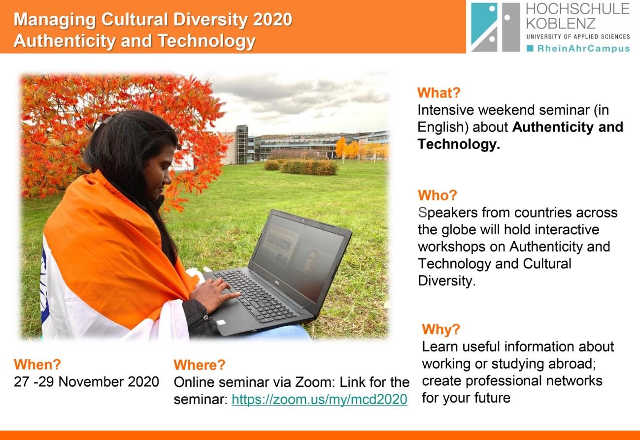 Webinar entitled “Managing cultural diversity” to be held