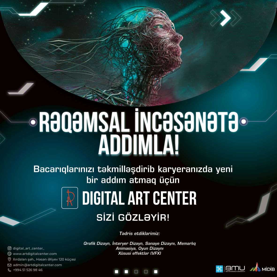 BMU-da “Digital Art Center” adlı təlim kursları
