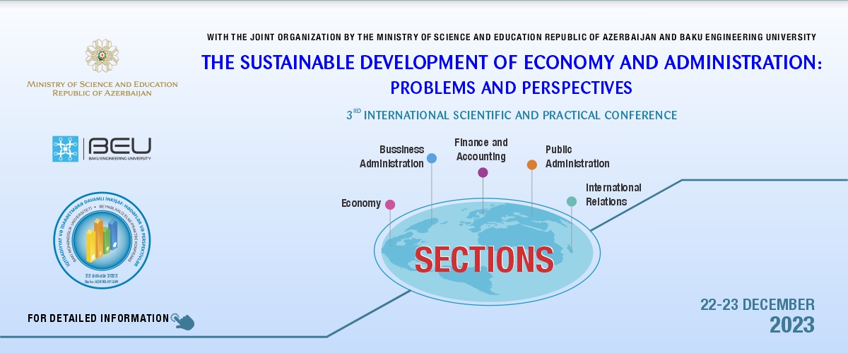 III International Scientific-Practical Conference "The Sustainable Development in Economy and Administration: Problems and Perspectives”