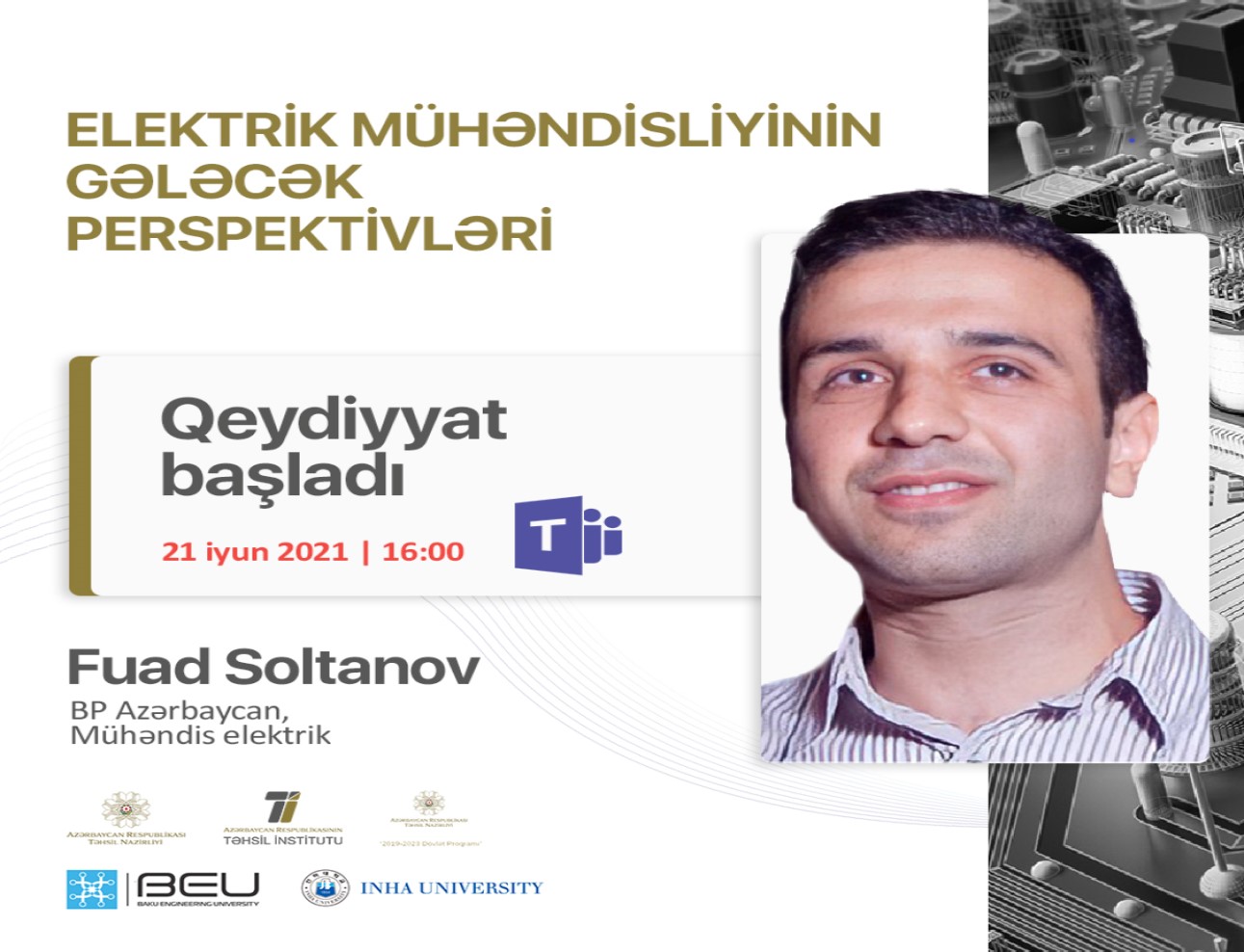 A webinar on "Future Perspectives of Electrical Engineering" to be held