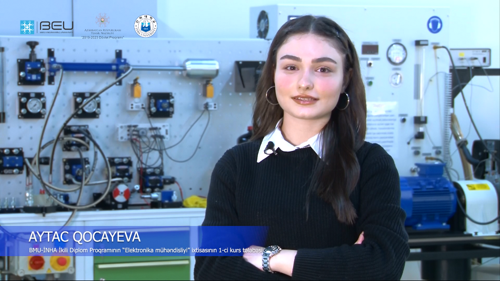 Student of BEU-INHA Dual Degree Program Aytaj Gojayeva: "DDP leads me to future success"