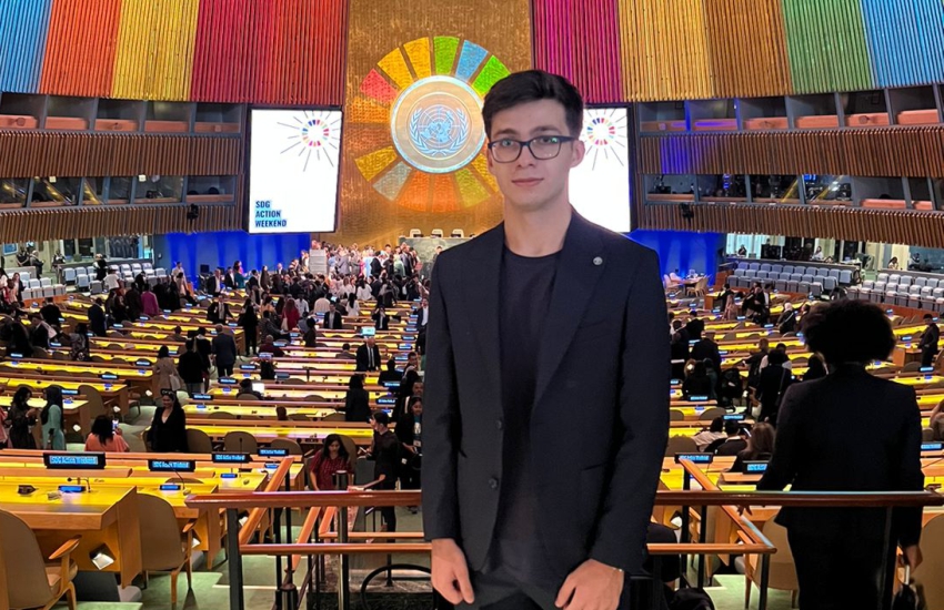 BEU student attends meeting held at UN Headquarters