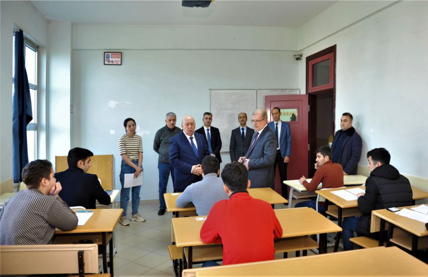 BEU Rector gets acquainted with exam process