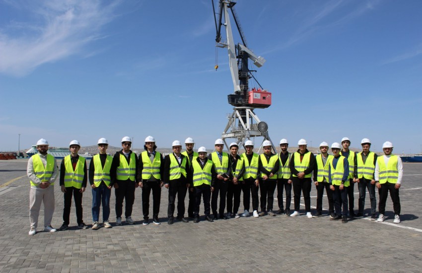 BEU students visit Baku International Sea Trade Port