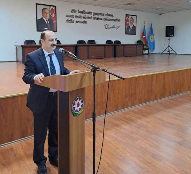 BEU employee gives a speech at event dedicated to Khojaly