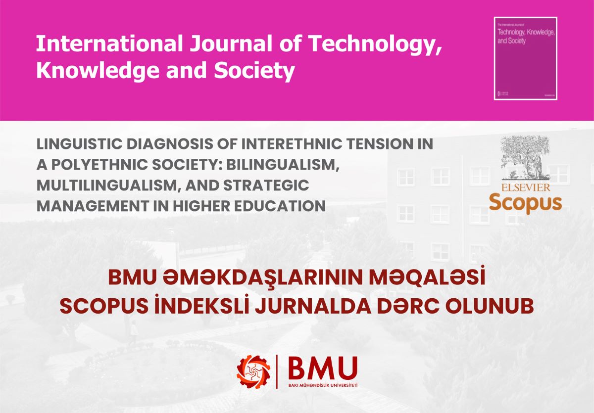 BMU əməkdaşlarının məqaləsi Scopus indeksli jurnalda dərc olunub