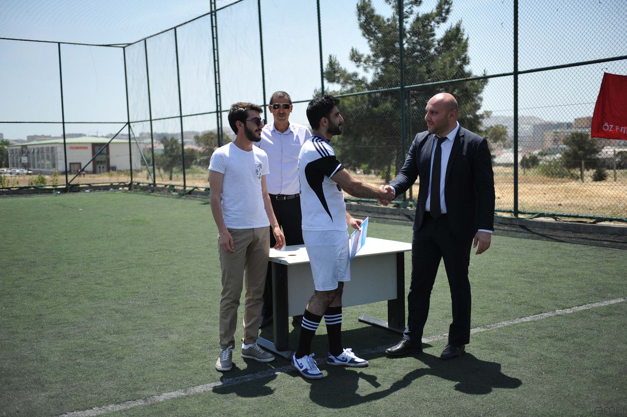 Final match of football tournament held at BEU