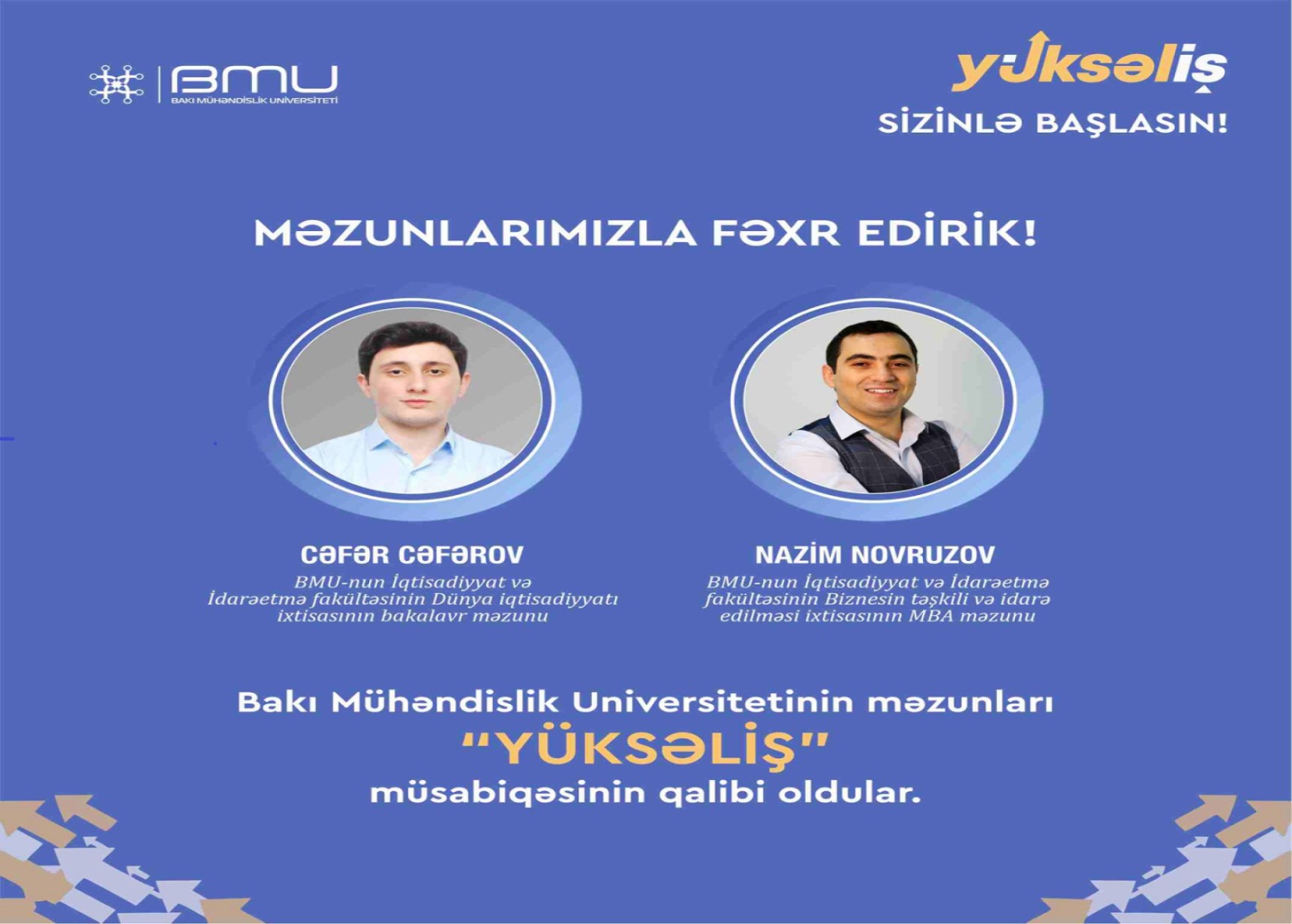 BEU graduates become the winners of "Yukselish"(Rise) competition