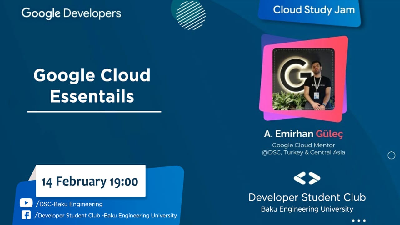 Next webinar entitled "Cloud Study Jam" to be held