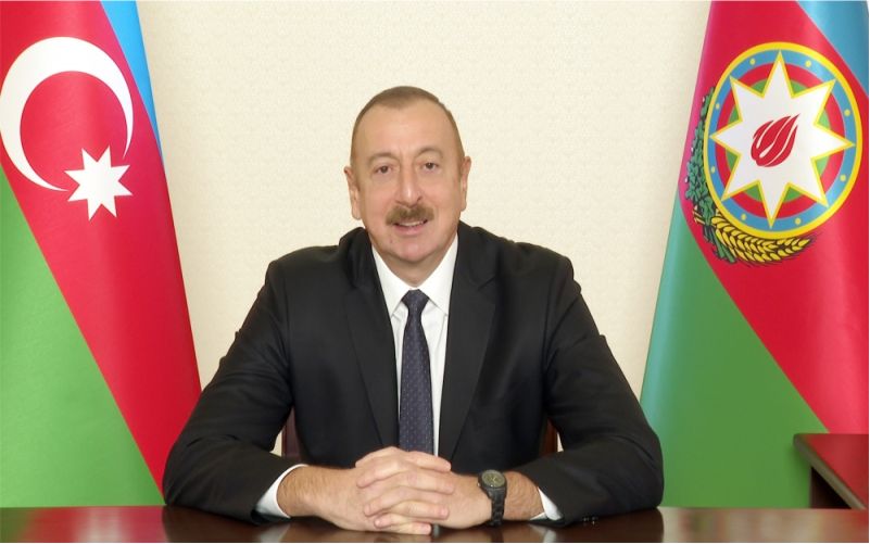 President of Azerbaijan Ilham Aliyev addressed the nation