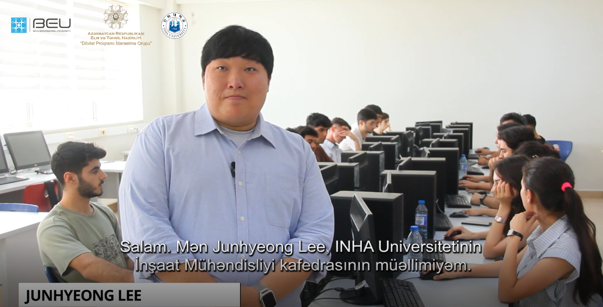 İNHA Universitetinin professoru Junhyeong Lee: Hidrologiya dərsinin İnşaat mühəndisliyində əhəmiyyəti