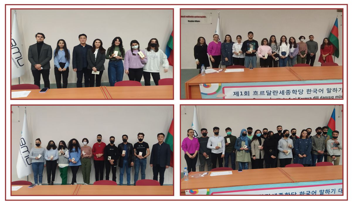 BMU-da birinci Koreya dili danışıq müsabiqəsi keçirilib